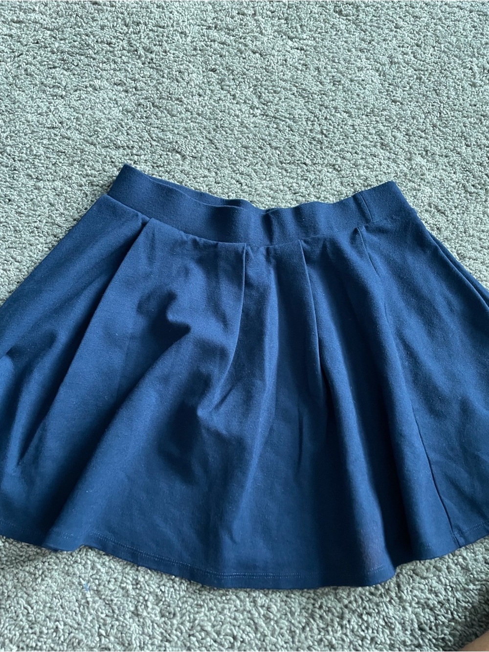 Forever 21 Navy Circle Skater Skirt
